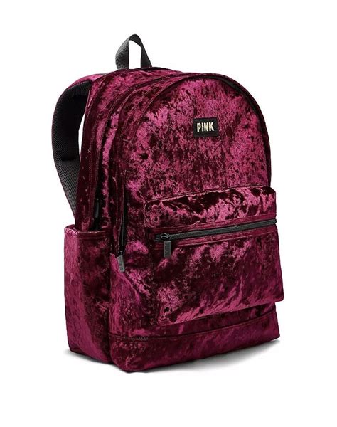 Victoria’s Secret PINK $60 Campus Backpack Velvet Ruby Red Full Size Bookbag NWT | Τσάντες