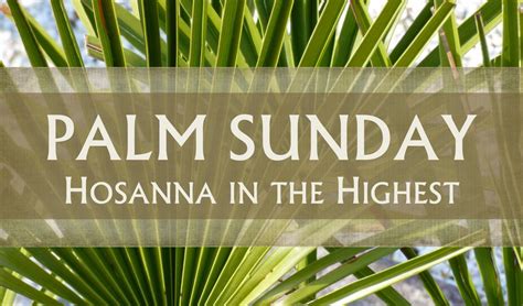 Prayer for Palm Sunday – St. George Island United Methodist Church