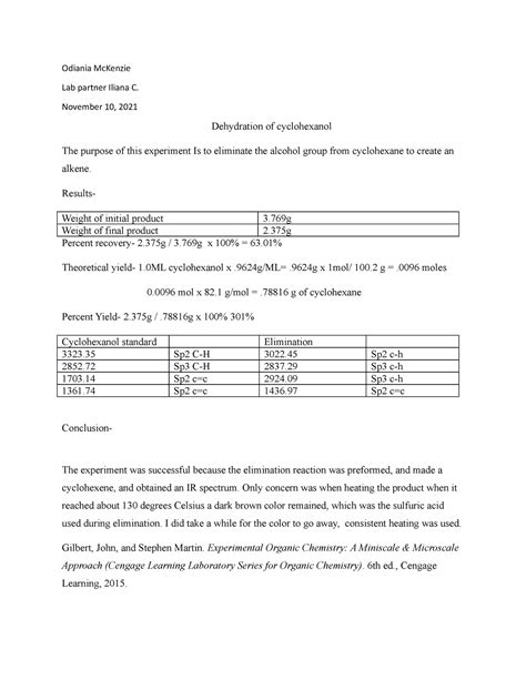 bromination lab report - CHM2210 - Studocu