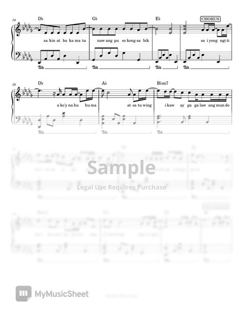 Ronnie LIang - Ngiti (piano sheet music) Sheets by Mel's Music Corner