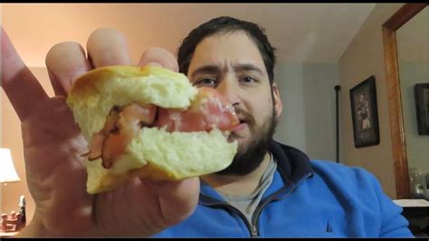 Arby's King's Hawaiian Ham and Cheese Slider - YouTube