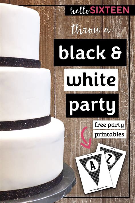 Black and White Party Ideas | Fun and Easy - HelloSixteen | White party ...