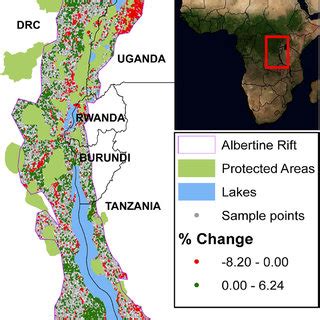 The Albertine Rift region of Africa. Note lakes and protected areas. | Download Scientific Diagram