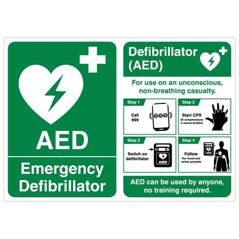 Emergency Defibrillator/Defibrillator Poster | FirstAid4Less