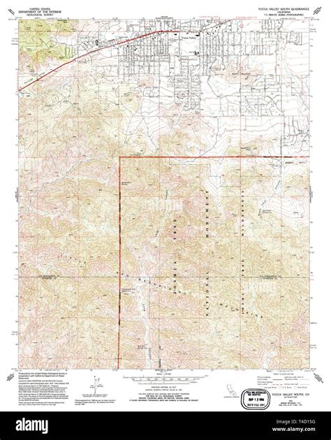 Yucca valley map Cut Out Stock Images & Pictures - Alamy