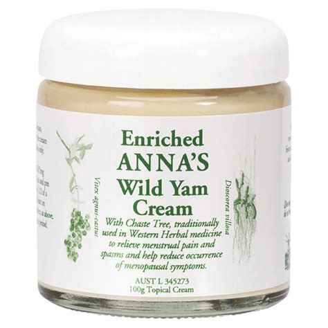 Anna’s Wild Yam Cream 100g | Holistic Health Store