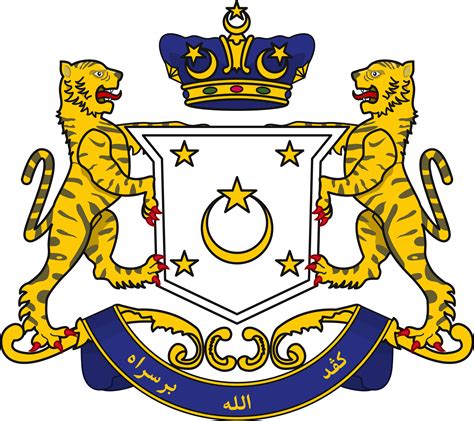 My version of the coat of arms of the State of Johor Darul Ta'zim ...