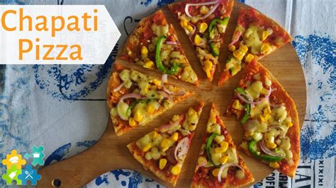 Easy Chapati Pizza Recipe on Tawa | Tawa Roti Pizza Recipe | Leftover Chapati Pizza Recipe ...