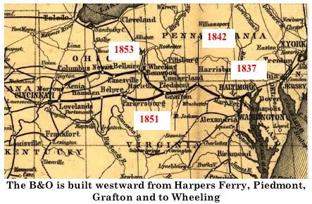 B&O Railroad Reaches Cities | Map of B&O Route east-west Hoe… | Flickr