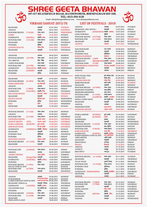 2022 Calendar With Indian Festivals