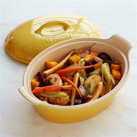 Le Creuset Heritage Stoneware Oval Covered Casserole | Williams-Sonoma Le Creuset Cookware, Le ...