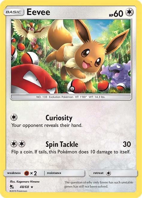 Eevee 48 (Hidden Fates 2019) Pokemon Card