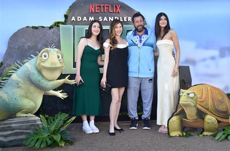 Adam Sandler steps out with wife, daughters at 'Leo' premiere