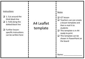 Leaflet template by rs007 | Teaching Resources