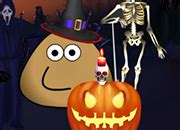 Pou Halloween House | juegos de Pou - jugar online - descargar - cartoon