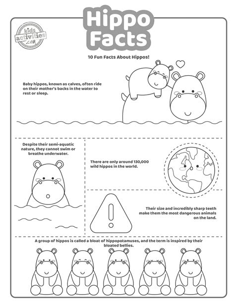 Fun Hippo Facts For Kids | Kids Activities Blog