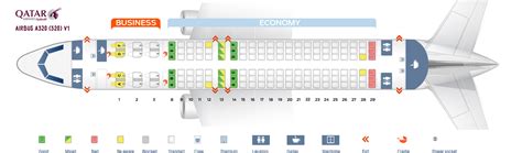 Seat map Airbus A320-200 Qatar Airways. Best seats in the plane