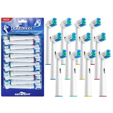 Genkent Electric Toothbrush Replacement Heads Compatible Oral B Braun ...