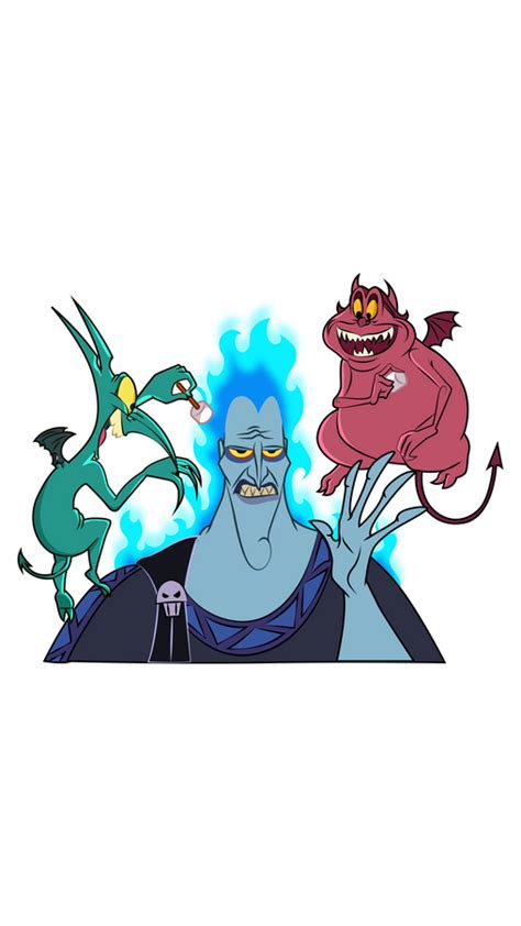 Hercules Hades Pain and Panic Sticker | Disney tattoos, Hades disney ...