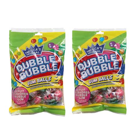 Dubble Bubble Bubble Gum Balls, 4 oz. Bags Individually Wrapped Gum ...