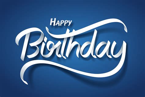 Happy Birthday Calligraphy Vector Art, Icons, and Graphics for Free ...