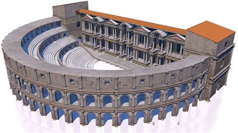 3D classical roman theater | CGTrader