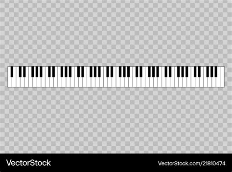 Piano with 88-key Royalty Free Vector Image - VectorStock