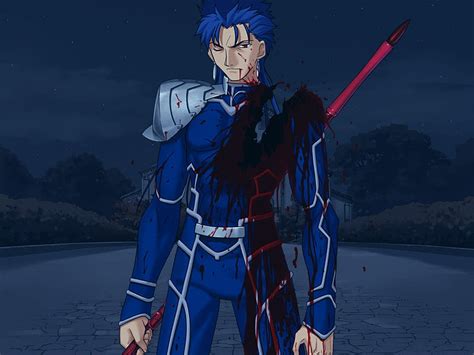 Lancer's death, fate hollow ataraxia, fate stay night, servant, lancer, HD wallpaper | Peakpx