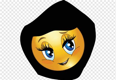 Smiley Face, Emoticon, Hijab, Emoji, Muslim, Islam, Headscarf, Yellow ...