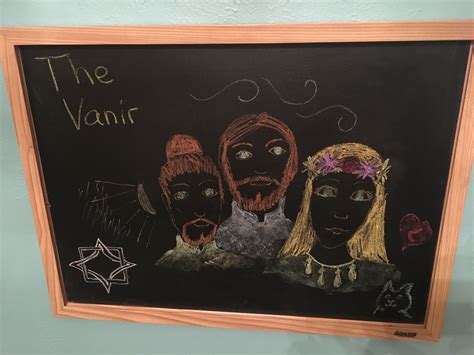 Grade 4: The Vanir - Njord, Frey and Freya | Chalkboard drawings, Norse mythology, Norse