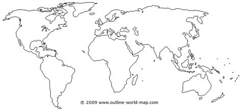 Outline transparent world map - b1b | Outline World Map Images