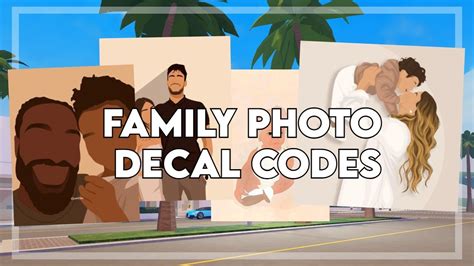 Family Photo Decal Codes For Berry Avenue & Bloxburg | Roblox Video - YouTube