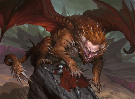 The Art of Billy Christian - Manticore - MTG D&D