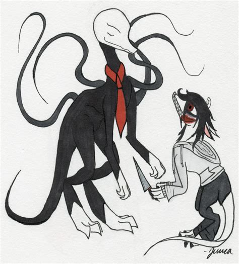 Jeff the Killer vs. Slenderman by TroubledCobra on DeviantArt