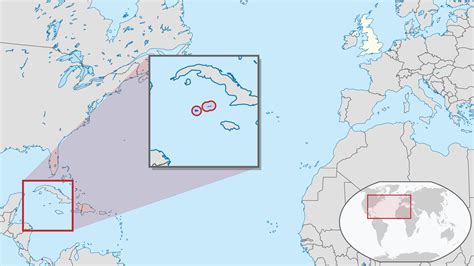 Location of the Cayman Islands in the World Map