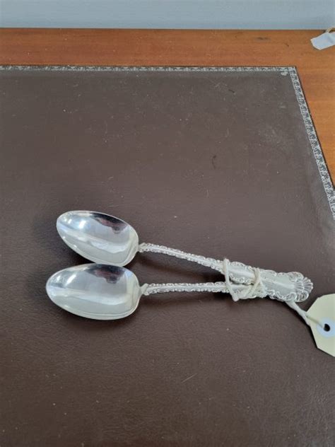 Pair of American Sterling Silver Spoons - Revive Antiques and Decor