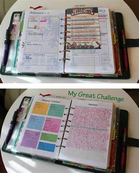 My Great Challenge: A5 Planner setup and supplies - 2014 | Planner ...