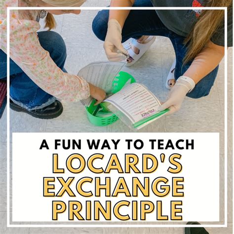 A Fun Way to Teach Locard's Exchange Principle in Forensics ⋆ The Trendy Science Teacher