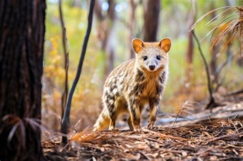 Premium Photo | A quoll in the natural habitat