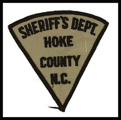 Hoke County North Carolina Sheriff Police 4" x 4" Embroidered Patch Cheese Cloth | eBay