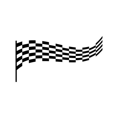 black and white racing flag logo design 26329549 Vector Art at Vecteezy