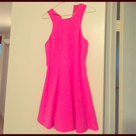 ANGL | Dresses | Womens Small Angl Hot Pink Dress | Poshmark