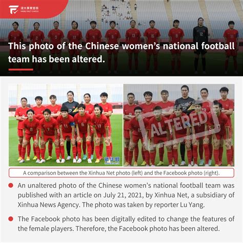 This photo of the Chinese women’s national football team has been ...