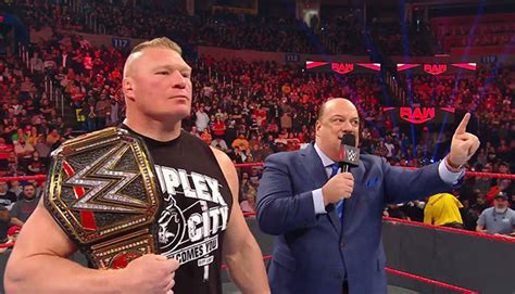 Paul Heyman on Possible Brock Lesnar Return: 'I'll Burn That Bridge ...