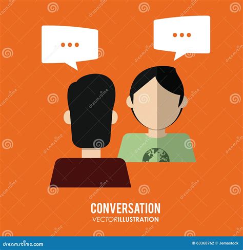 Conversation icons design stock vector. Illustration of concept - 63368762