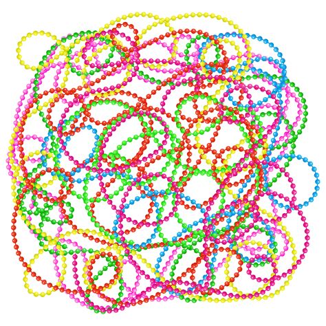 Mardi Gras Beads Vector Hd Images, Mardi Gras Beads Transparent ...