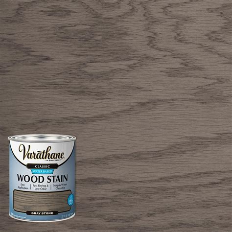 Varathane 1 Qt. Classic Gray Stone Water-Based Interior Wood Stain (2 ...