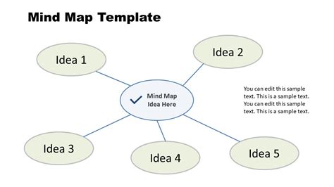 Free Simple Mind Map PowerPoint Template & Slide Template