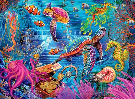 Colorful Ocean, 1000 Pieces, Buffalo Games | Puzzle Warehouse