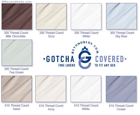 Gotcha Covered® | Cotton Sateen and Percale Sheet Sets and Pillow Cases